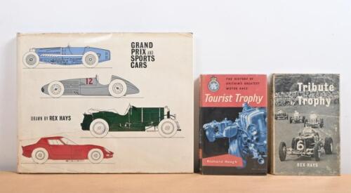 GRAND PRIX & SPORTS CARS: Three hardcover publications regarding Grand Prix and Sports Cars. 'Tourist Trophy - The History of Britain's Greatest Motor Race' by Richard Hough