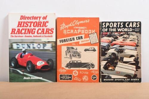 SPORTS CARS/CARS: Three softcover books detailing sports cars and cars. 'SPORT CARS OF THE WORLD' by Robert Halmi