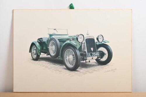 ALVIS: A colour print by Graham Bosworth depicting a 1928 1.5 litre front wheel drive Alvis