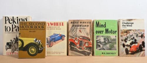 MOTORING: A collection of hardcover motoring novels. 'Challenge the Wind' by John Tomerlin