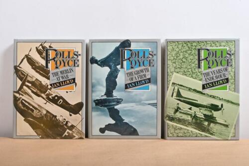 ROLLS-ROYCE: Three hardcover books by Ian Lloyd. 'ROLLS-ROYCE THE YEARS OF ENDEAVOUR', ROLLS-ROYCE THE MERLIN AT WAR' & 'ROLLS-ROYCE THE GROWTH OF A FIRM'