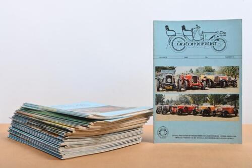 SAVVA AUTOMOBILIST: A quantity of 'SAAVA automobilist' magazines. Official publication of the Southern African Veteran and Vintage Association. Year range of 1980 - 1997
