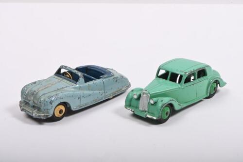DINKY TOYS: Two 1950's Dinky Toys. No.106 Austin Atlantic & light green 158 (40a) Riley Saloon
