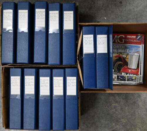 M.G ENTHUSIAST: A large quantity of 'MG enthusiast - The Magazine for the discerning MG driver'. Year range of 1983 - 2012