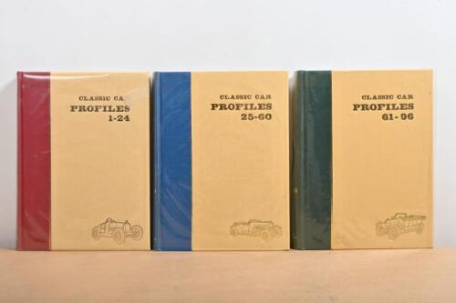 CLASSIC CAR PROFILES: Three volumes of 'CLASSIC CAR PROFILES'. Number 1-24, 25-60, 61-96