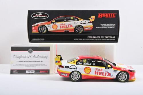 FORD: A 1:18 scale BIANTE DJR PENSKE FORD FALCON FGX SUPERCAR. As placed on pole position by Fabian Coulthard at 2016 Clipsal 500 Race 3. L.E 352/504