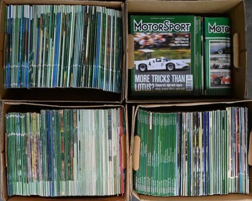 MOTOR SPORT: A large quantity of the British motor sport magazine 'MOTOR SPORT'. Consecutive issues include January 1979 (Vol. LV No.1) - January 2004 (Vol. LXXX No.1)