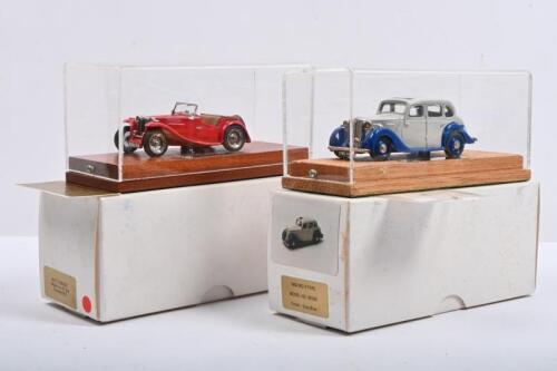 M.G: Two MG RAE Models in 1:43 scale. 1945 MG TC (KE 004) & 1950 MG Y Type (KE006)