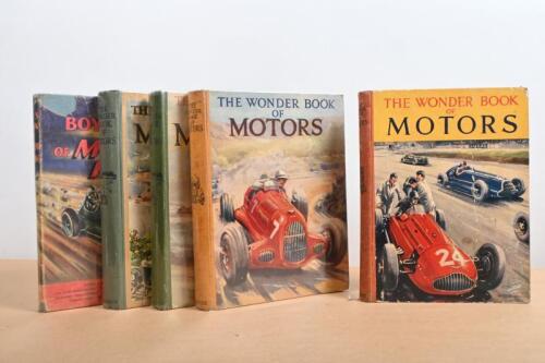WONDER/BOYS BOOKS: Five hardbound editions of Wonder and Boys Books. Various editions of 'THE WONDER BOOK OF MOTORS'