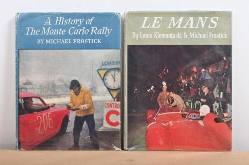 KLEMANTASKI & FROSTICK: Two 1960's hardcover books by Louis Klemantaski and Michael Frostick. First Edition copies of 'LE MANS' & 'A History of The Monte Carlo Rally'