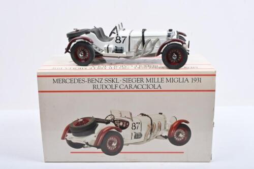 MERCEDES-BENZ: A Limited Edition Paul's Model Art 1:24 scale Mercedes-Benz SSKL - SIEGER MILLE MIGLIA 1931 as raced to victory by Rudolf Caracciola at the 1931 Mille Miglia