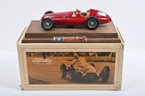 ALFA ROMEO: An interesting 1:24 scale Mebetoys 158 - 159 Alfetta in maroon. Racing Number '22'