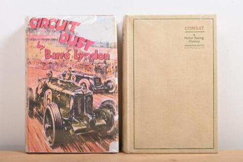 LYNDON: Two first edition hardcover books by Barre Lyndon. 'Combat - A Motor Racing History' & 'Circuit Dust'