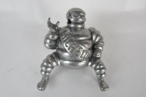 MICHELIN: A polished aluminium seated Bibendum