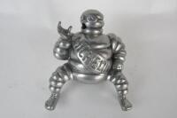 MICHELIN: A polished aluminium seated Bibendum