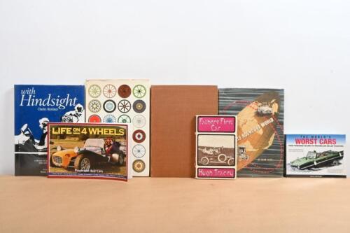 MOTORING: A collection of books detailing various aspects of motoring. 'with Hindsight' hardcover book by Charles Mortimer