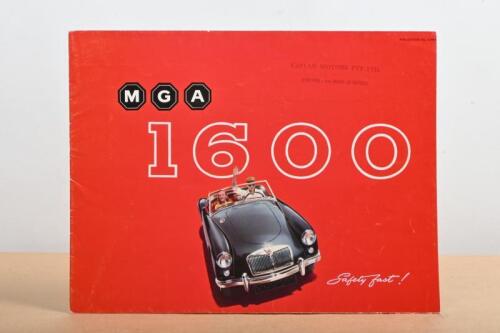 MGA: A 1959 MGA 1600 fold-out sales brochure