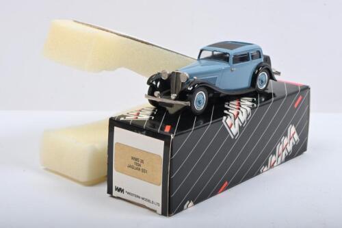 WESTERN MODELS: A Western Models 1:43 scale WMS35 1934 Jaguar SS1 in blue/black