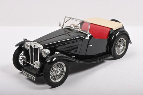 M.G: A 1:18 scale black plastic MG TC