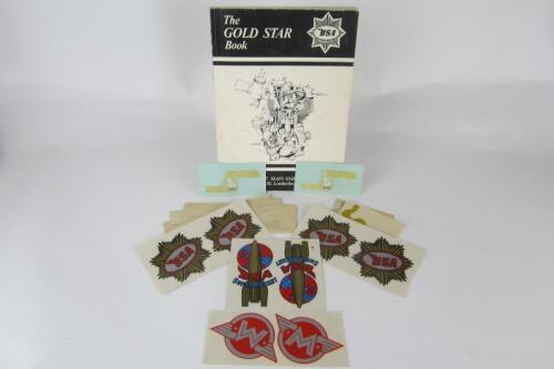 BSA: A group of BSA items. BSA stickers/decals