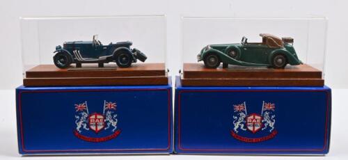 M.G: Two 1:43 scale white metal RAE MODELS. MG 18/100 Tigress (KED043) & MG WA Salmon