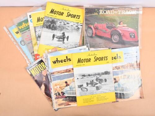 MOTORING/MOTOR SPORT MAGAZINES: A collection of 1950's/1960's Australian and American motor sport and motoring magazines