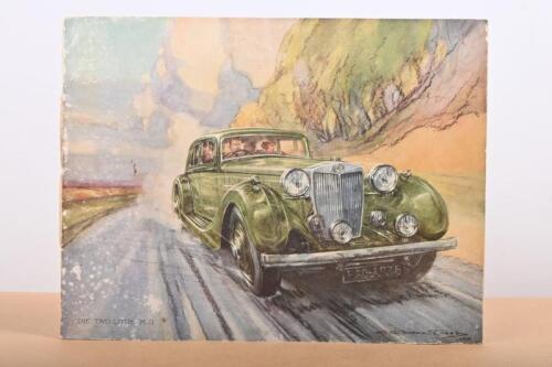 M.G: An original Two-Litre M.G colour sales brochure. Circa 1930's