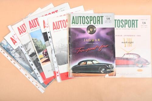 AUTOSPORT: A collection of ten issues of the British motoring magazines 'AUTOSPORT' and 'The Light Car'. 'AUTOSPORT' issues with year range of 1955 to 1959