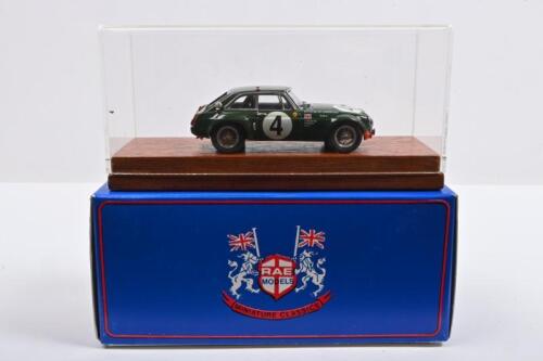M.G: A 1:43 scale RAE MODELS MGC GTS 3 Litre. British Racing Green