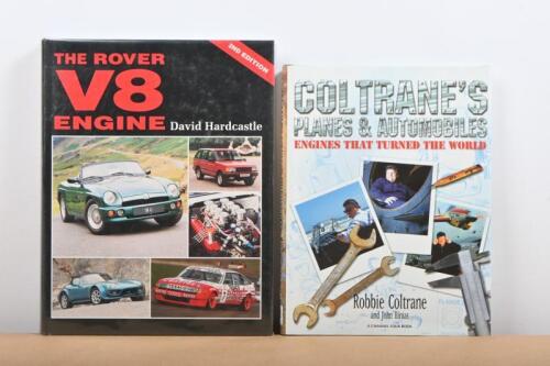 ENGINES: Two hardcover books detailing engines. 2nd Edition 'THE ROVER V8 ENGINE' by David Hardcastle