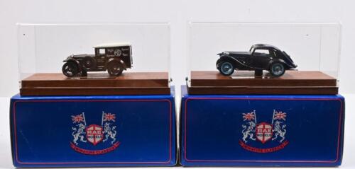 M.G: Two 1:43 scale RAE Models. KED023 MG PA Airline Coupe & KED 003 MG M type Delivery Van