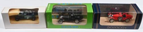 BUGATTI: A group of three diecast and white metal models. ELIGOR Bugatti ((35)) models