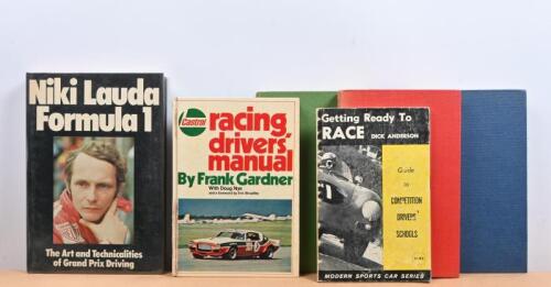 RACING/DRIVING: A group of books concerned with race craft and driving. 'Niki Lauda Formula 1 - The Art and Technicalities of Grand Prix Driving' hardcover book
