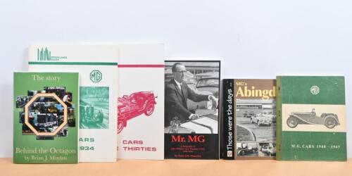 M.G: A group of softcover publications related to M.G. 'Mr. MG - A biography of John William Yates Thornley O.B.E. (1909-1994)' by Peter J.H. Thornley