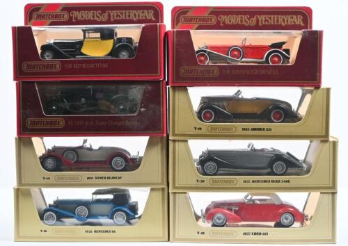MATCHBOX: A collection of Matchbox Model of Yesteryear Y-8 1945 MG-TC models in various variations