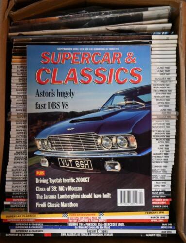 SUPERCAR CLASSICS: A quantity of the magazine 'SUPERCAR CLASSICS'. Autumn 83 to September 1991