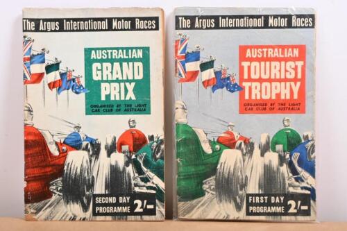 AUSTRALIAN GRAND PRIX (ALBERT PARK): A set of 1956 Australian Grand Prix Official (Albert Park) programmes. First & Second Day Official Programmes