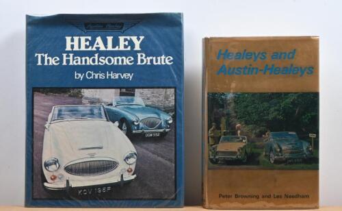 HEALEY: Two hardcover books concerned with Austin Healey. 'Healeys and Austin-Healeys' by Peter Browning and Les Needham