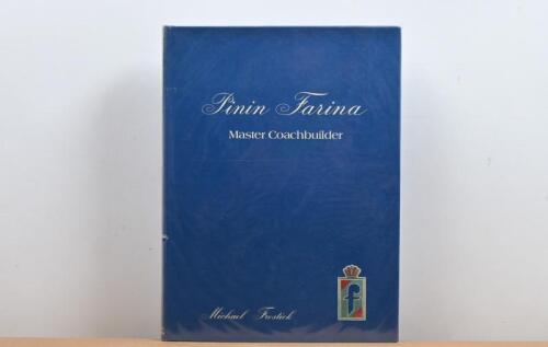 PININ FARINA: 'Pinin Farina - Master Coachbuilder' hardcover book by Michael Frostick. First Edition