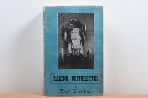 RACING VOITURETTES: 'RACING VOITURETTES' hardcover book by Kent Karslake. First Edition