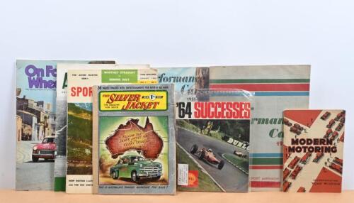 SPORT CARS/MOTORING: A collection of various publications detailing cars and sports cars. Two issues of 'High-performance Cars' from 19654-55/1955-56 & '64 SUCCESSES' Shell booklet