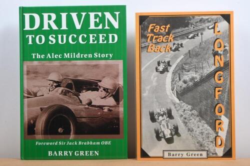 GREEN: Two books by Barry Green. 'LONGFORD - Fast Track Back' softcover book signed by Barry Green