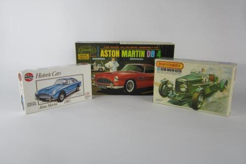 ASTON MARTIN: Three Aston Martin model kits