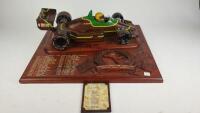 ADELAIDE F1 GP: A hand carved model celebrating World Campionship drivers (signed by 13 such drivers) - 2