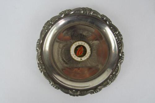 MANX DAY TRIAL: A silver plated Manx 2 Day Trial award dish
