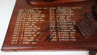 ADELAIDE F1 GP: A hand carved model celebrating World Campionship drivers (signed by 13 such drivers) - 3
