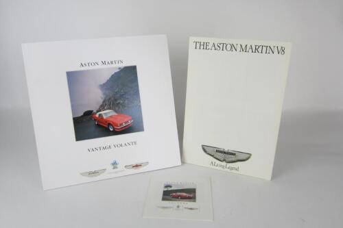 ASTON MARTIN: Three impressive Aston Martin Lagonda sales brochures