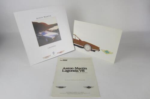 ASTON MARTIN: Three Aston Martin Lagonda sales brochures