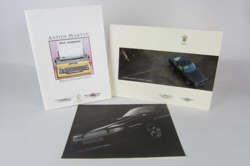 ASTON MARTIN: Three Aston Martin sales items