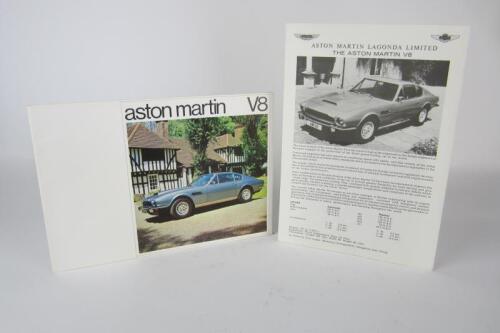 ASTON MARTIN: Two Aston Martin sales brochures